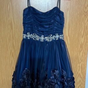 Navy prom dress
